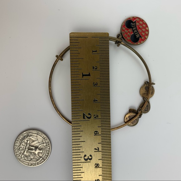 Alex and Ani Disney Minnie Mouse Bracelet Rafaelian Gold Bangle - Adjustable - Picture 12 of 13